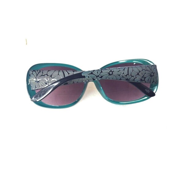Cafe Danube Bifocal Sunglasses Readers +2.50 Green Floral 58-13-140 main image 5